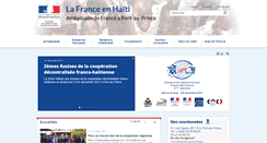 Desktop Screenshot of ambafrance-ht.org